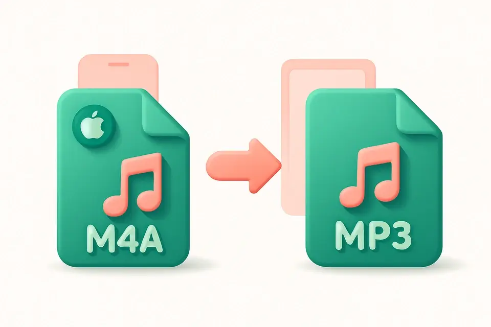 M4A to MP3 Converter - free online tool