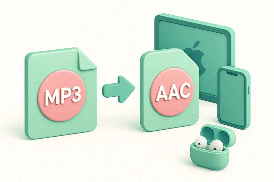 MP3 to AAC Converter - free online tool