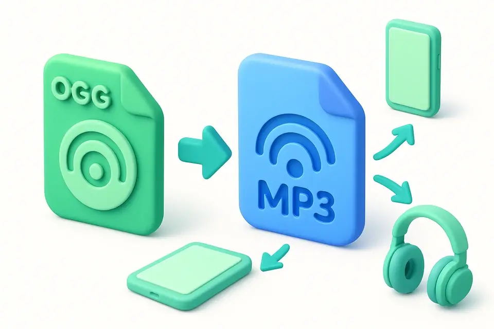OGG to MP3 Converter - free online tool