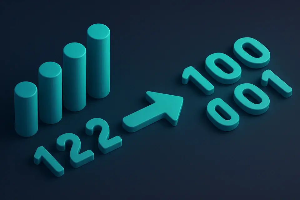 Decimal to Binary - free online tool