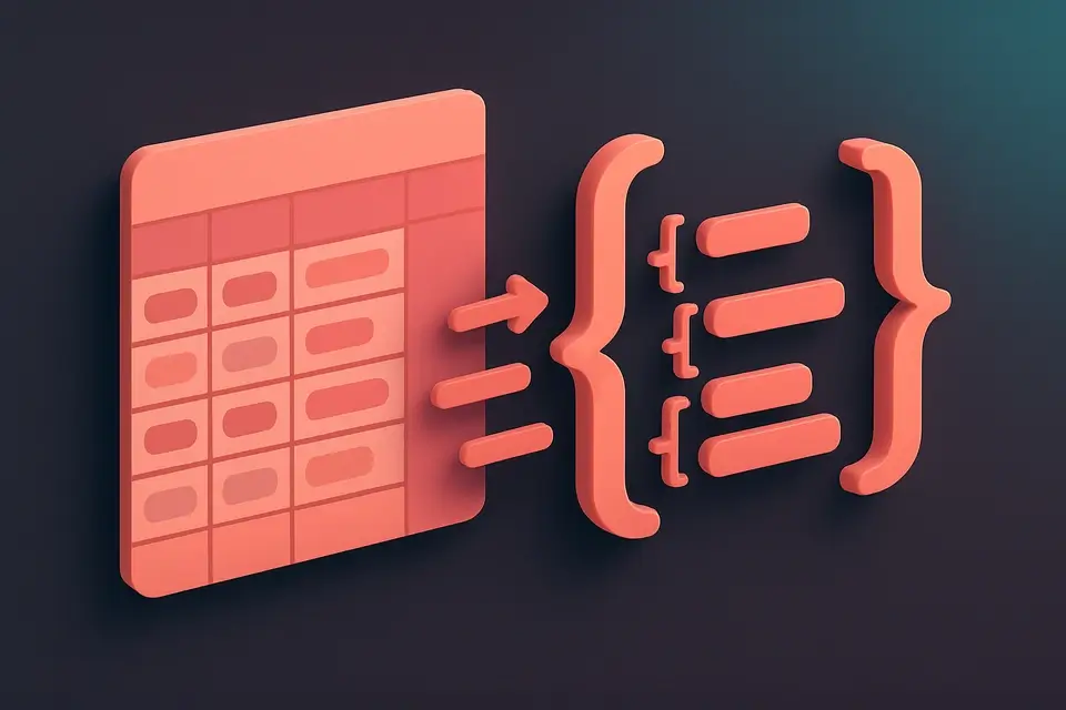 CSV to JSON - free online tool