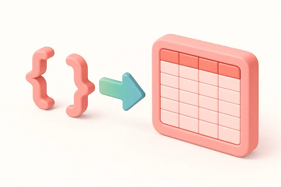 JSON to CSV - free online tool