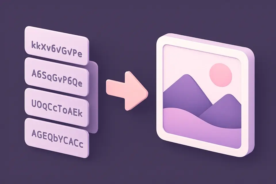 Base64 to Image - free online tool
