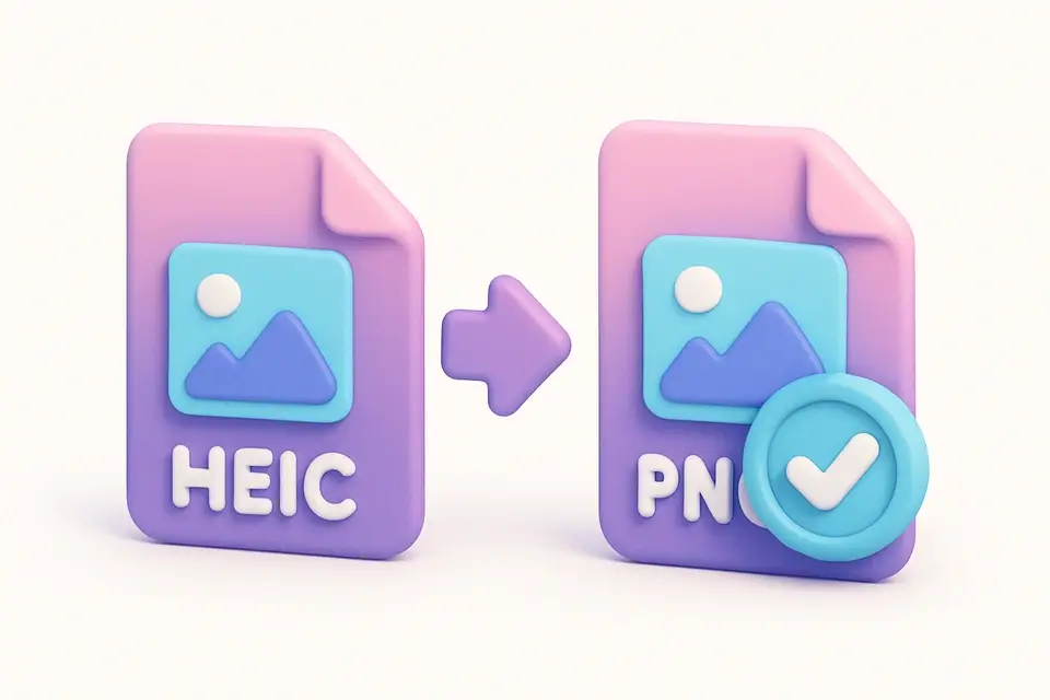 HEIC to PNG - free online tool