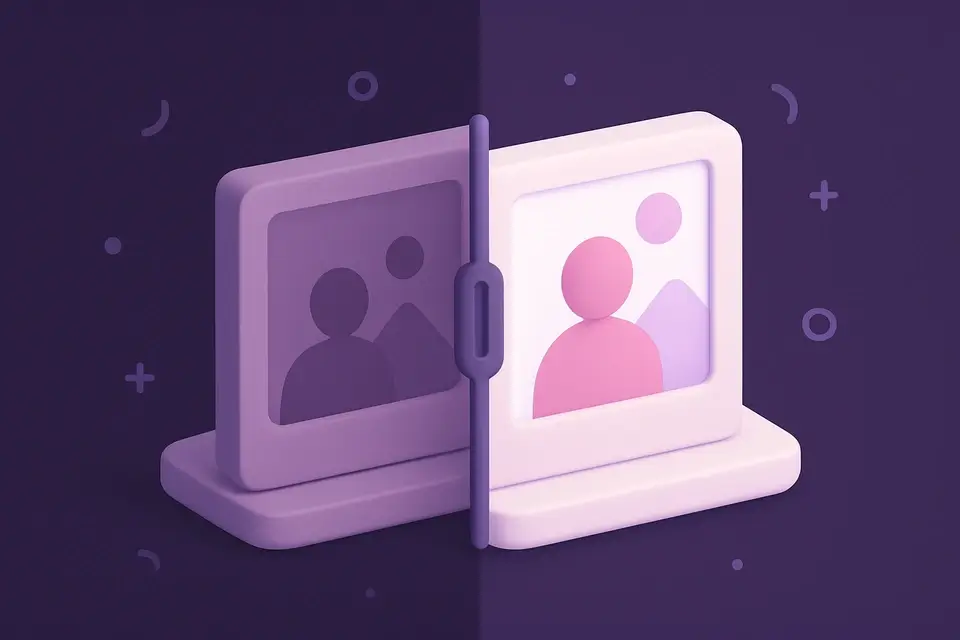 Image Comparison Slider - free online tool