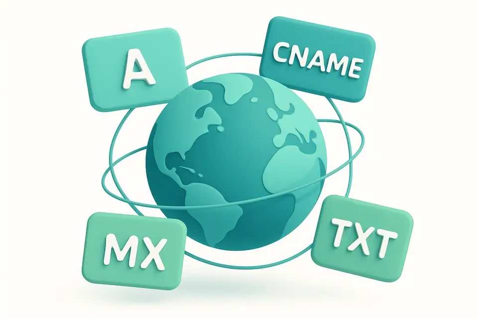 DNS Record Types Reference - free online tool