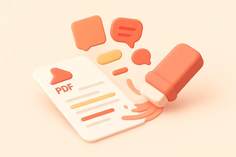 PDF Annotation Remover - free online tool