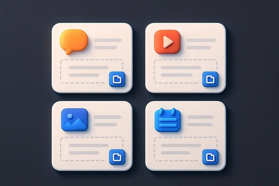 Social Media Caption Templates - free online tool