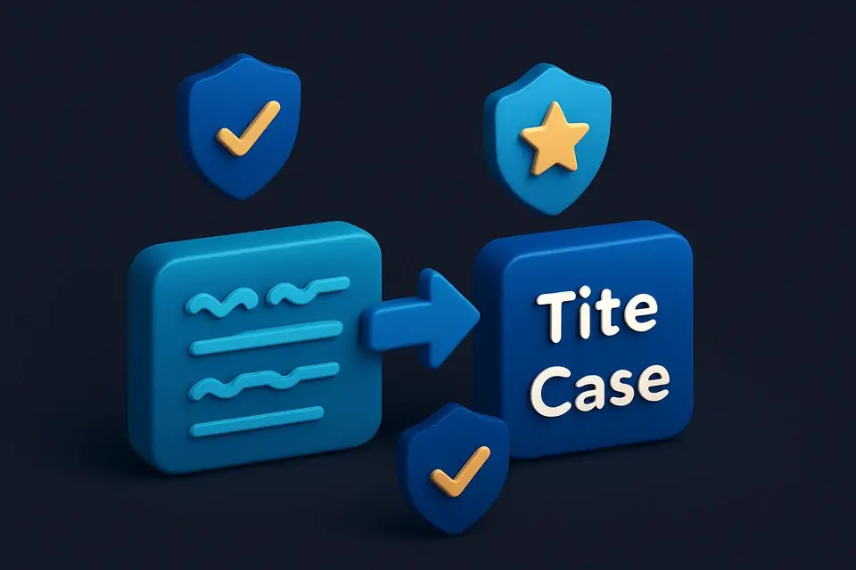 Title Case Converter - free online tool