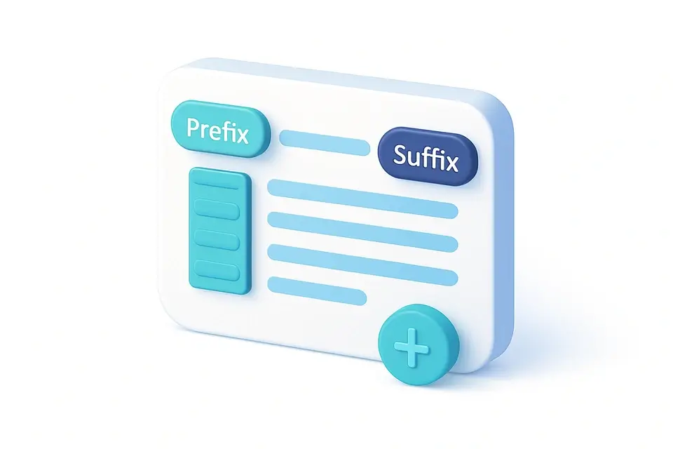 Prefix/Suffix Lines - free online tool