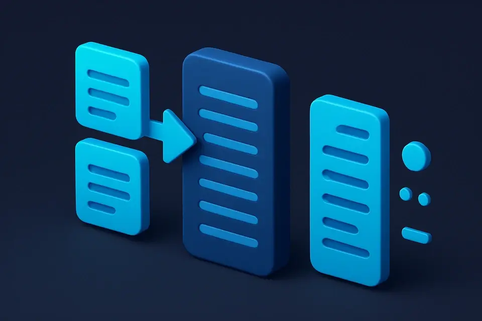 Text Columns Merger - free online tool