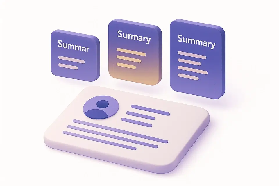 Resume Summary Generator - free online tool